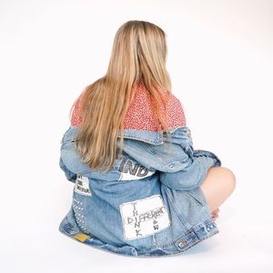 Zara Embroidered Oversized Jacket with Patches